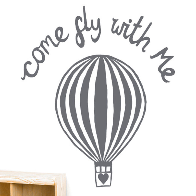 Wall Decal, Grey, Large