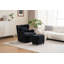 Chaise pivotante rembourrée en cuir synthétique-1867456544