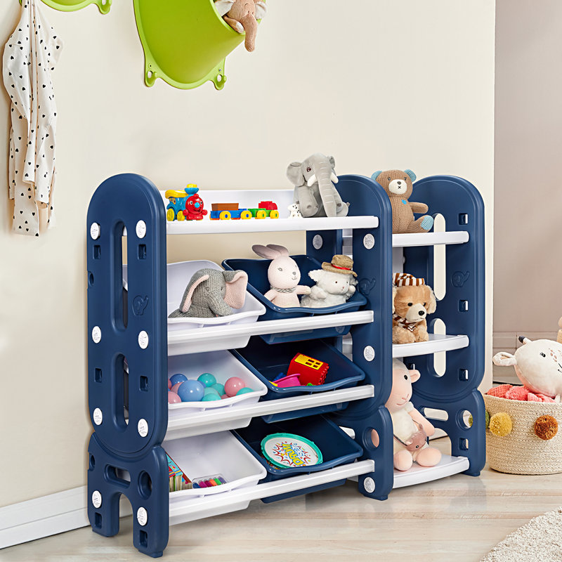 Arwood Toy Organizer, Blue/White