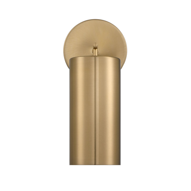 Noble Brass Dimmable Metal Cylinder Wall Sconce