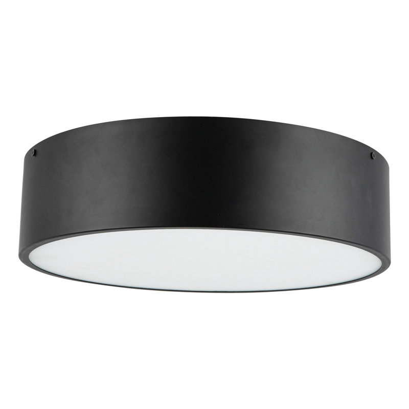 Plafonnier encastré 3 lumières Mossy, Noir mat