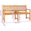 Banc de jardin en teck