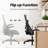 Neeya Ergonomic Mesh Office Chair with Flip-Up Arms-106361779-124198004-128032105