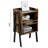 Industrial Bedside Table Nightstand Stackable End Table With Open Front Storage