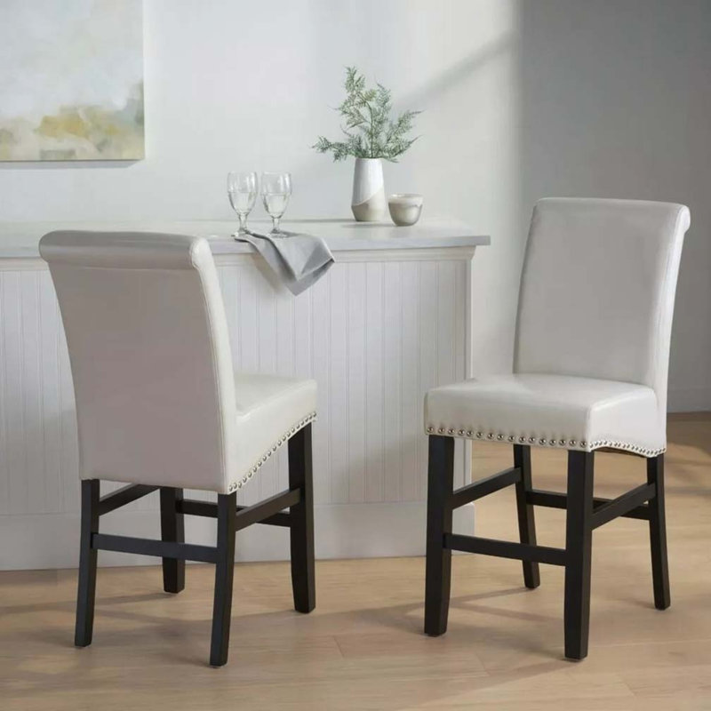 Tabouret Shaws, Ivoire, Tabouret de comptoir (assise de 25 po de hauteur)