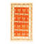 Tapis cuivre foncé Finest Peshawar Ziegler 4 pi 0 po x 6 pi 1 po