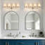Luminaire de salle de bain à intensité variable 4 lumières 35 "avec abat-jour en lin-129914347-133144552-133144556