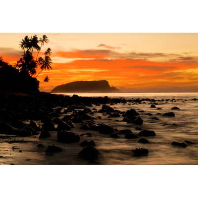 Tropical Sunset by Rawpixel - No Frame Print on Canvas
