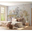 Murale botanique pelez et collez - Palmiers gris en or-701793364