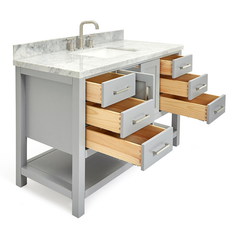 49" Single Bathroom Vanity Set, Grey