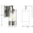 Lookout Steel (accents) Armed Sconce