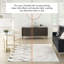 Ivory Abstract 10Mm Thick Modern Easy To Clean Rug For Bedroom, Living Room, Dining Room-615184940
