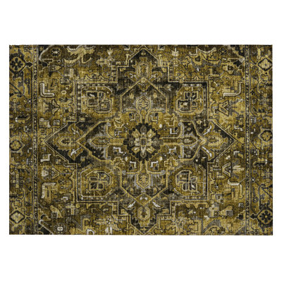 Washable Oriental Indoor / Outdoor Rug
