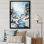 Minimalisme, paysage d'hiver au bord du lac III, sur toile