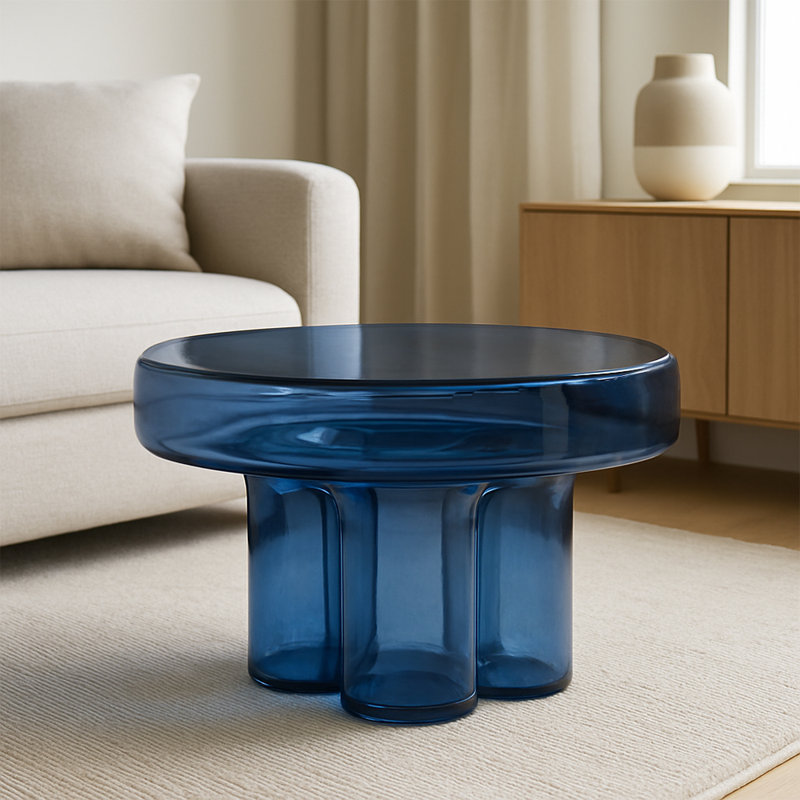 Table basse Elegant, Bleu