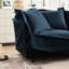 Fauteuil de salon avec chenille bleue, sièges spacieux, tissu amovible, chenille large et stable, confort d'assise profond, housses, structure-896245323