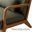 Fauteuil d'appoint traditionnel avec coussin lombaire Ayyash-106470398