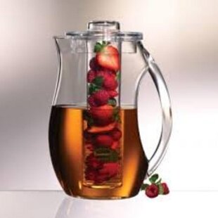 Source Essential Home 96 Oz Color Clear Plastic Fruit Infuser Pitcher Water  Bottle Acrylic Infuser Pitcher on m.