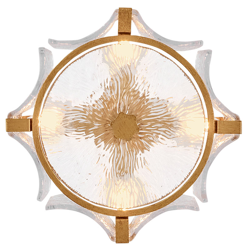 Florian 4 - Light Semi Flush Mount, Gold