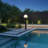 Classic Black Outdoor Post Lantern With Globe Shade