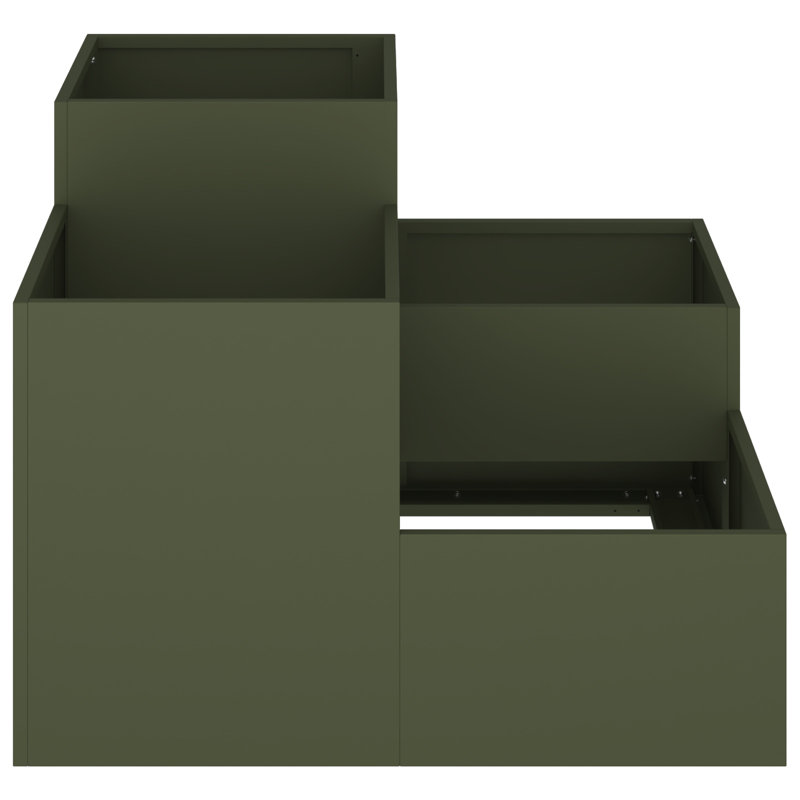 Planter Box, Green, 60cm H x 80cm W x 80cm D