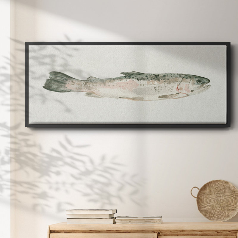 Fresh Catch I, reproduction d'art sur toile, H 20 po x l 50 po x P 1,5 po, Noir