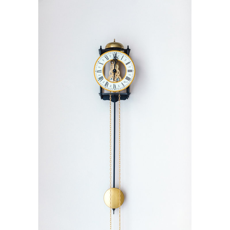 Norsworthy Metal Wall Clock, Gold