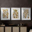 ANIMALS Series Lxxxxi - Impression encadrée sur mesure de qualité supérieure - 3 pièces-741587438