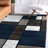 Mehul Woven Geometric Navy/Gray/White Area Rug – Modern, Durable Polypropylene, Medium Pile for Living Room, Bedroom, and Office-212605025-158672751