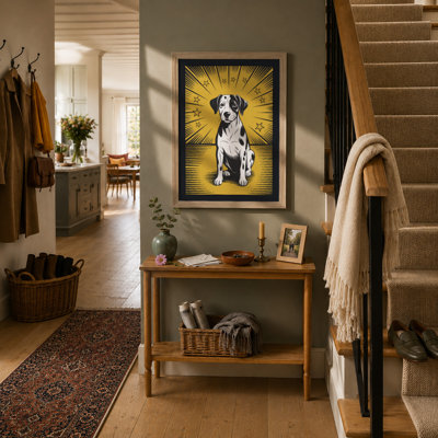 Radiant Dog Pop Art - Framed Print