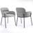Khea 18.5'' H Fabric Upholstered Metal Armchair