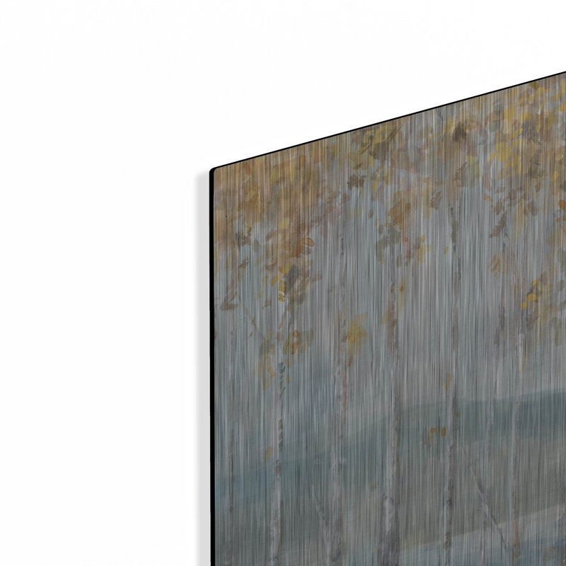 «Lakeview Birches» par Danhui Nai, art mural en métal, H 12 po x l 16 po