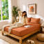 40cm Extra Deep Fitted Sheet - Luxury Microfiber Deep Pocket Bed Sheet Secure Fit-121863299-121863307