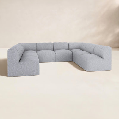Canapé modulaire d'extérieur en Sunbrella® de 124 po Praia