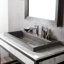 Lavabo de salle de bain en béton fabriqué à la main 36 po Native Stone Trough
