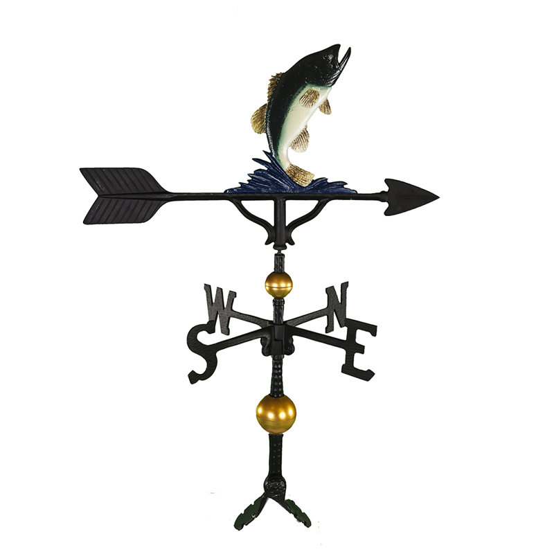 Deluxe Bass Weathervane, Natural