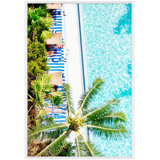 Palms And Pool Cabanas Giclee Print by Soicher Marin Archives