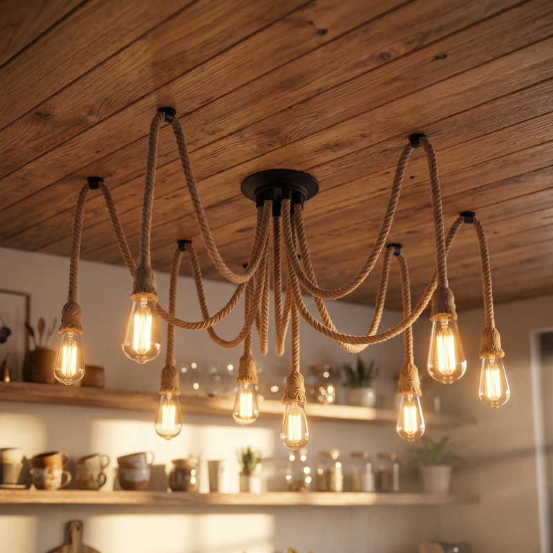 - Light Black Kitchen Island Pendant, 8