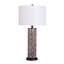 Lampe de table en faux cuir Serpent Elegance - peau de serpent - ensemble de 2