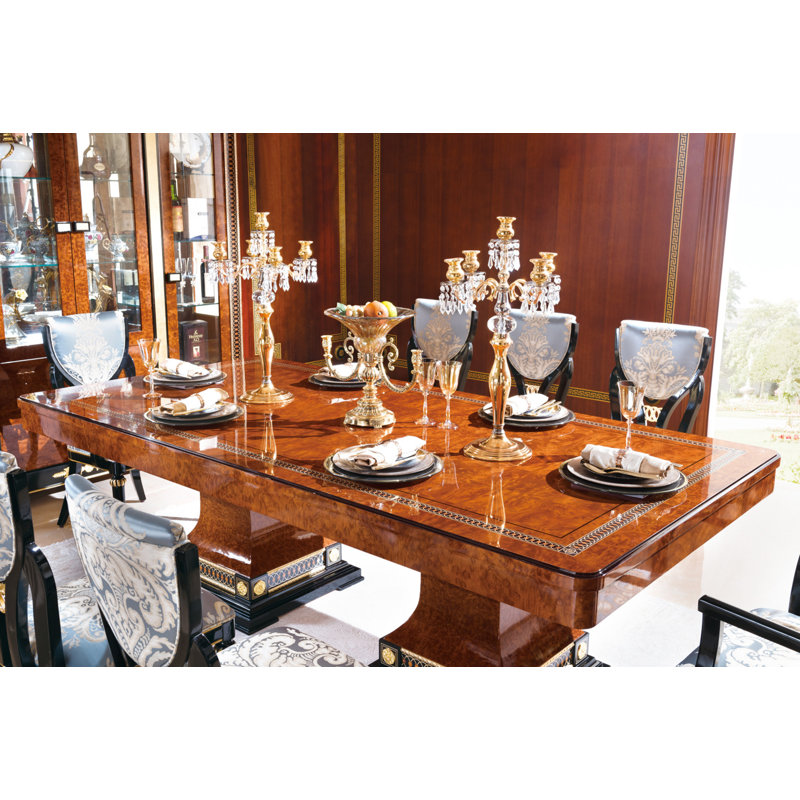 Beech Solid Wood Top Dining Table