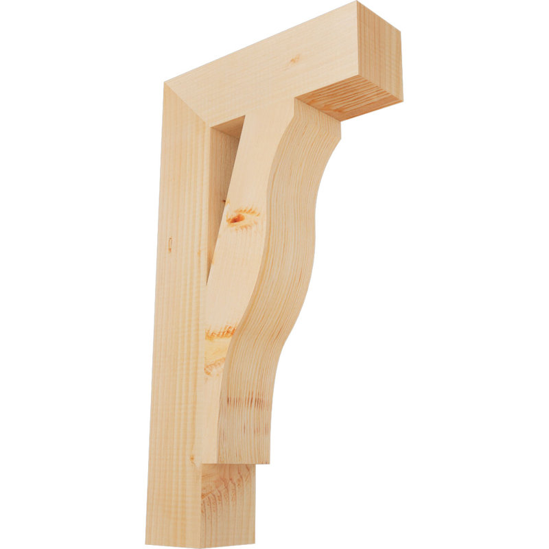 Funston Block Bracket, 26" H x 3.5" W x 14" D, Douglas Fir (Smooth)