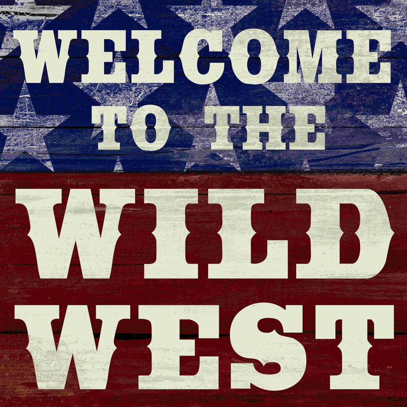 Wild West - Impression sur toile tendue, H 12 po x l 12 po