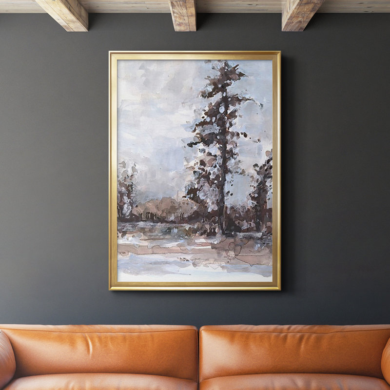 «Vintage Tree Moment II», reproduction encadrée sur papier, Or, H 42,5 po x l 30,5 po x P 1 po