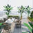 Artificial Bird Of Paradise Plant 6FT(72In) Fake Palm Tree With 17 Trunks Faux Leaves