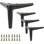 Pieds de meubles en métal robustes pour remplacement de chaise d'armoire, support triangulaire moderne, support durable, ensemble de 4