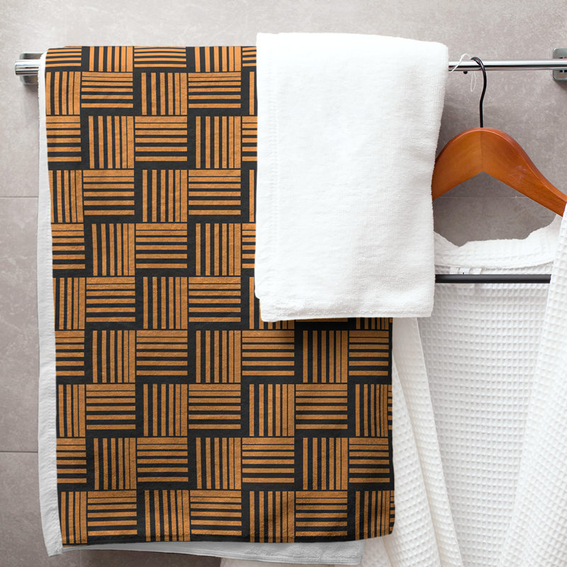 Jaya Bath Towel, Dark Orange