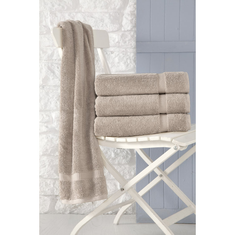 Ensemble de 4 serviettes de bain en coton turc Cambridge 