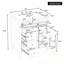 Meuble-lavabo avec lavabo, 3 tiroirs et tablette réglable-2139587317