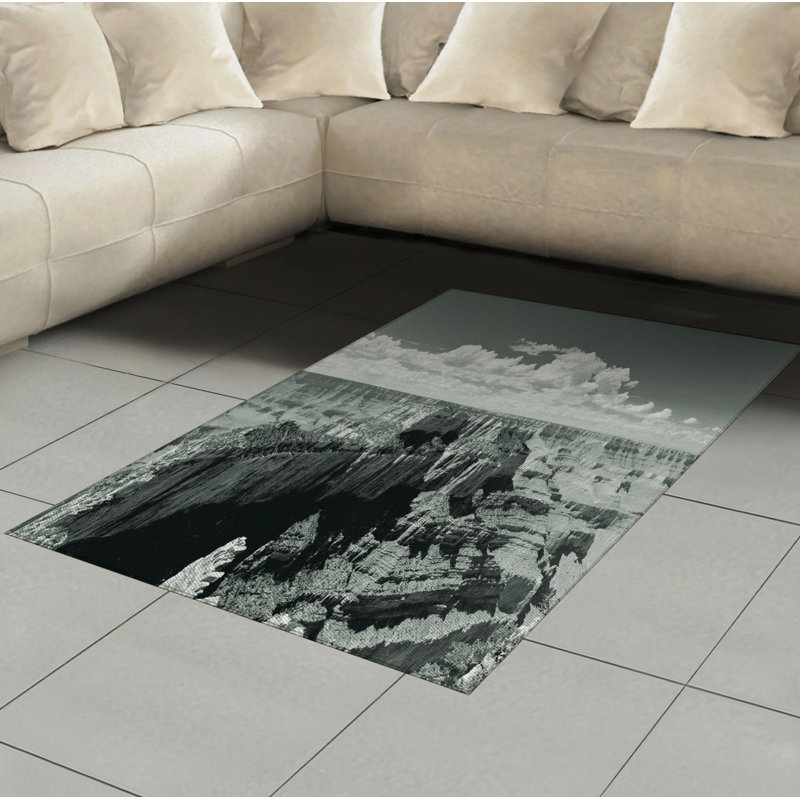 Tapis zone grise canyon, Rectangle— 4 pi x 5 pi 8 po