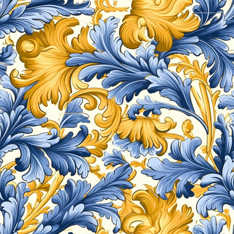 Polyester Comforter, Twin Comforter, Blue/Yellow Floral